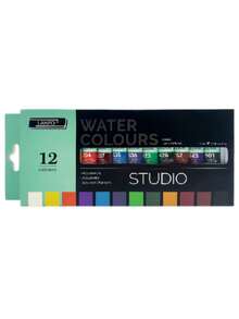 12/24 Colors Professional Tube Watercolor Paint Set, High Saturation Color, Art Student Hand-Drawn Illustration Sketching Painting Pigment - 12ML - View 7
