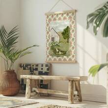 1 Stück französischer Cottagecore Wandkunst Leinwand Poster Drucke Shabby Chic Blumen Scheune Gemälde Kunstwerk Bild Giclee Muster Vintage Landhaus Landschaft Ente Küche Schlafzimmer Dekoration ästhetische Geschenke Deko ungerahmt /gerahmt/Holzaufhängung - Muster - Übersicht 3