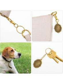 70/140/280/560pcs Keychain Making Material Set - 40 Swivel Clasps, 10 Key Rings, 50 Open Rings, DIY Keychain Craft Tools (Gold/Silver) - Multicolor - View 8