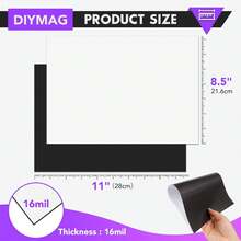 DIYMAG Printable Magnetic Sheets, 8Pcs 8.5 X 11 Inch Flexible Magnet Sheets Matte Non Adhesive Magnetic Paper For Inkjet Printer Photo DIY Crafts - ColorB - View 2