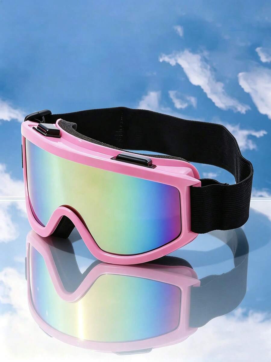 1pc Outdoor Oversized Colorful Fashion Sports Glasses - Gradient - View 1