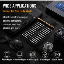 Portable 25pcs Magnetic Precision Screwdriver Set, Multi-Function Repair Tool Kit For Laptop, Watch, Glasses, Phone Disassembly - View 1