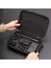 Portable Travel Storage Case For DJ I Osmo Action 5 Pro / Action 4, Shockproof Protective Carry Handbag, Storage Bag For Camera Charger, Battery & Selfie Stick Accessories - View 2