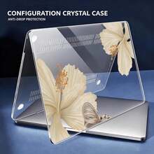 2-Piece Transparent Hard PC Case For MacBook, Anti-Slip Silicone Feet Hollow Cooling Vents Full Wrap Shockproof Laptop Protec - View 5