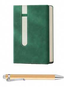 Kustomisasi 1 Set Buku Catatan Kulit A5, Termasuk Buku Catatan dan Pulpen Bambu, dengan Kulit Lembut dan Pembatas Buku yang Dipersonalisasi, Cocok untuk Rapat Bisnis dan Kehidupan Kampus, Perlengkapan Ransel Penting, Rencana Kembali ke Sekolah dan Pilihan Hadiah Wisuda - MultiWarna - View 15