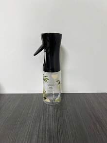 1 pieza Botella rociadora de aceite de plástico recargable con patrón personalizado, dispensador rociador de aceite multifuncional para cocinar, adecuado para aceite de oliva, salsa de soja, jugo de limón, perfecto para freidora de aire, barbacoa, ensalada, utensilio de cocina para hornear - Atomizador de aceite (con diseño) - Ver 16