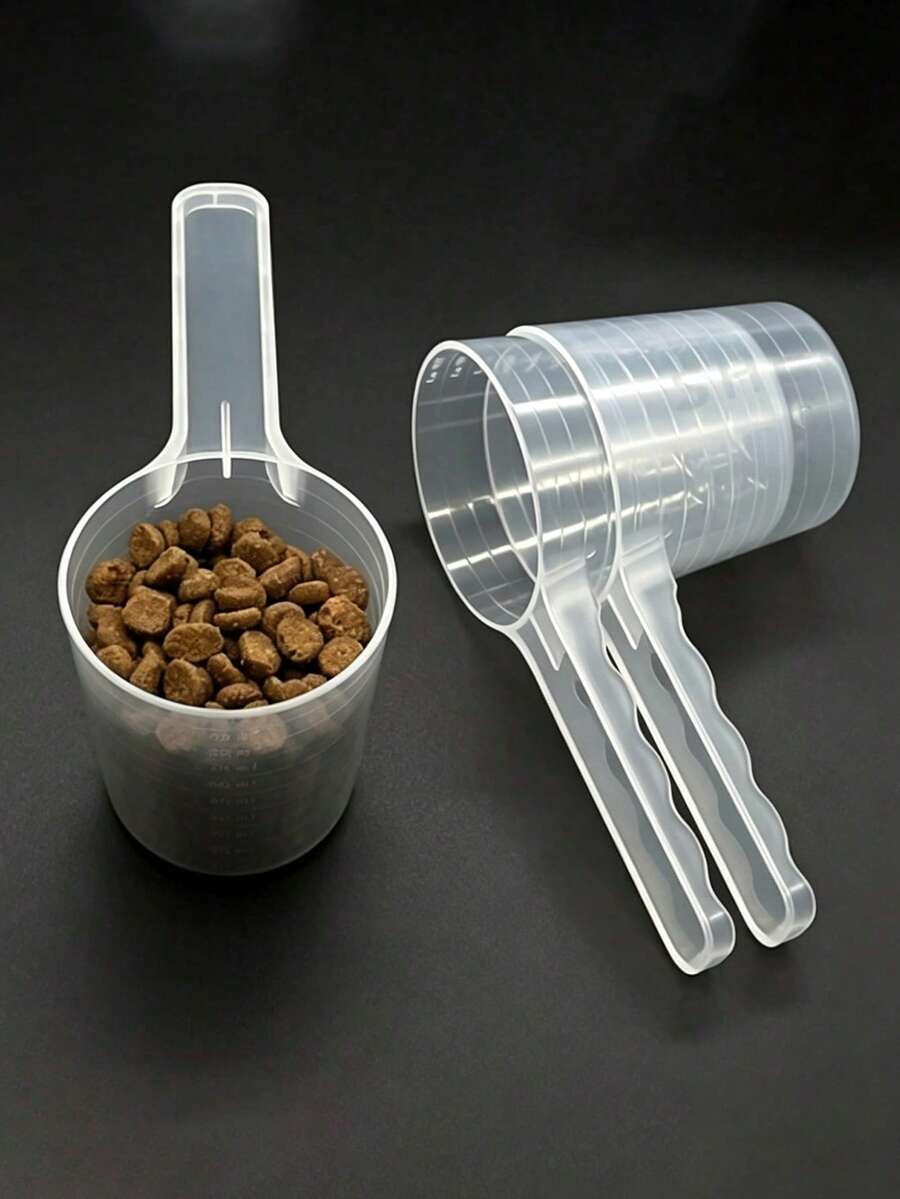 Plastic Measuring Cup, 50g, 3.38oz, With Scale, Multi-Purpose Pet Food Scoop, Suitable For Powder And Liquid, Transparent Measuring Cup, No Battery Required - 50ml - View 1