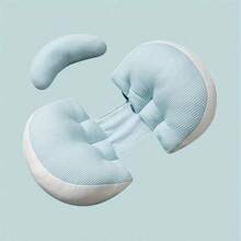 Corduroy Maternity Waist Support Pillow, Silk Cocoon Auxiliary Pillow, Adjustable Size Belly & Waist Cushion - Carlo Blue - View 2