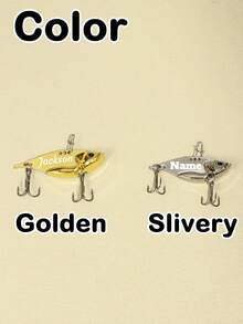 1件/5件客製化姓名釣魚誘餌套組，個性化復古風格紀念品，適合愛好展示，附禮盒/不附禮盒，創意禮物送給爸爸、丈夫，生日、父親節、節日驚喜，可客製照片與圖片的獨特誘餌收藏 - 風格B - 查看 2