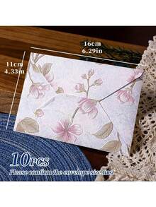 Luxury Envelopes, High-End Unique, Elegant & Exquisite, Invitation Envelopes, Gold Foil Embossed Pattern, Premium Gold Foil Envelopes, Classic & Sophisticated, Perfect For Wedding Invitations, Birthday Invitations, Parties And Gifts. - Multicolor - View 15