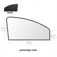 2pcs/4pcs Car Sunshades,Car Privacy Curtains -100% Blackout Window Covers - Magnetic Side Window Sunshades Keep Cool, Suitable For Napping, Changing Clothes, Camping,Magnetic Side Window Sun Shade Keeps Cooler Sun Shade UV Rays Privacy Protector - Curtain - View 2