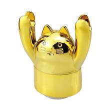Pink/Gold Limited Edition Cute Pig/Cat Style Grinder, Hand-Raising Pig/Cat Style Grinder That Can Be Used As A Phone Stand, Smoking Accessory Grinder, Perfect Gift For Girlfriend! Holiday Gift! - Gold-cat - View 14