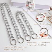 SinHo Women's Bag Chain Strap Replacement Double-Loop Aluminum Alloy Chain Chunky Purse Chain Short Strap Handles Replacement For Handbag - Multicolor - View 4
