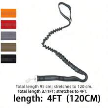 BVEOYPET 2-In-1 Reflective Elastic Dog Leash, Suitable For Walking, Hiking And Travel - Multicolor - View 10