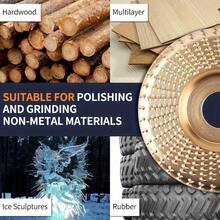 5pcs Wood Carving Disc Set, Angle Grinder Woodworking Polishing Tool, Wooden Sanding Disc 3pcs Polishing Discs + 2pcs Angle Grinder Backing Pads, Root Carving Tea Tray Dedicated Polishing Wheel! - 5 Pieces [Includes 3 Grinding Discs/2 Pressure Plates] - View 12