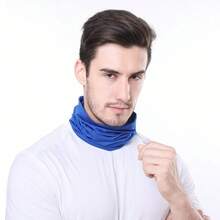 1pc Cool Neck Gaiter Face Mask, Multi-Functional Elastic Tube Scarf Balaclava, Windproof UV Protection, Suitable For Cycling, Running, Outdoor Activities, Sports, Unisex - Multicolor - View 6