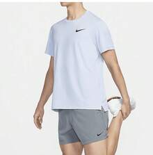 Nike Pro Dri-FIT 男款親膚透氣訓練休閒運動短袖上衣 CZ1182-479 - 淺藍色 - 查看 2