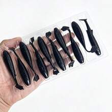 Floating Soft Plastic Swimbait Paddle Tail Shad Lure Soft Bass Shad Bait Minnow Paddle Tail Swim Bait For Bass Trout Walleye - Multicolor - View 11
