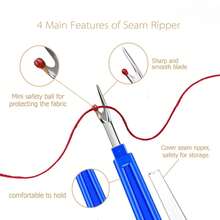 Sewing Seam Ripper Kit Sewing Stitch Thread Unpicker Cutter Remover For Sewing Crafting Needlework Embroidery Tool - 1 Set (7 Pieces) - View 6