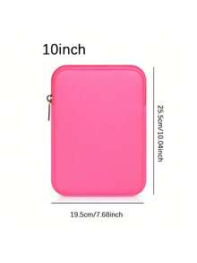 1pc 6"/7"/8"/10"/11" Office Commute Essential Soft Laptop Sleeve, Scratch-Resistant Wear-Resistant Organizer Bag, Lightweight Portable, Minimalist Fashionable Carry-On - Rectangle - View 34