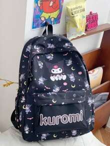 SANRIO New Cute Cartoon Hello Kitty Backpack, Large Capacity Lightweight Casual Travel Backpack, Suitable For Students Daily And Outdoor Use - A - View 7