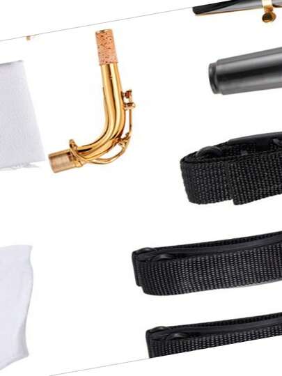 Alto Saxophone E Flat Brass Saxophone Beginner Kit With Carrying Case Mouthpiece Straps Cleaning Cloth Rod Gloves Grease Neck Strap 23 Keys Alto Sax Kit For Beginners Students Gold