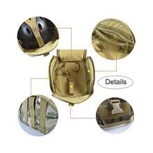 1 pc Tas Ransel Penyimpanan Helm Taktis Kapasitas Ekstra Besar, Kain Oxford Tahan Robek, Banyak Kompartemen dengan Gesper Hook & Loop, Tas Jinjing Bahu Selempang untuk Motor, Bersepeda, Off-Road, Camping dan Aktivitas Outdoor - MultiWarna - View 10