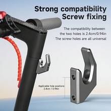 M365 Pro 電動滑板車前置儲物掛鉤，相容 F30 F40 踏板，高品質鋁合金金屬掛鉤，附安裝工具 - 彩色 - 查看 6