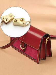 Metal Side Clip Strap With D-Ring And 4 Screws, Detachable Bag Connector, Handbag Hardware DIY Wallet Repair Sewing Craft Accessories - Multicolor - View 5