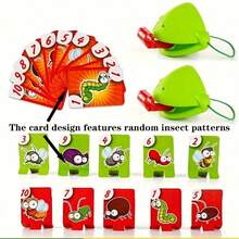 Funny Frog Mask Game Set - Fun Bug-Eating Battle Game, Interactive Board Game, Family Party Game, Corporate Party Game, Team Icebreaker Game, Card Battle Game, Perfect For Company Parties, Party Games, Strategy Board Games, Interactive Tabletop Entertainment Or Family Fun, Also Suitable As A Party Gift - Multicolor - View 10
