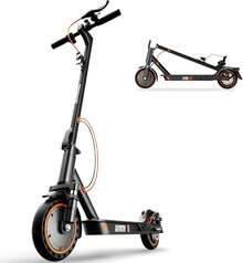 T6 Electric Scooter For Adults, 350W Motor, 36V 18.2Ah Battery, 8.5" Solid Rubber Tires, Maximum Range 35 Km, High-Strength Aluminum Housing, Intelligent LED Display And App Control. - Black - View 1