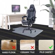 SHAREWIN Office Chair Carpeted Floors 120x90 With Lip Heavy Duty Anti-Slip Low Medium Pile Carpet Protector Rug Easy Clean - Clear for Carpet Floor - View 3