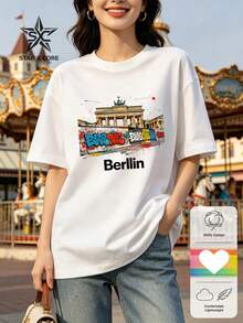 Women T-Shirts - 白色 - 查看 3