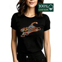 Women T-Shirts - 黑色 - 查看 5