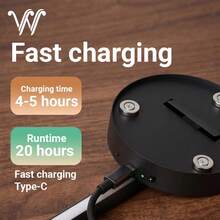 wamblz 1件裝電池式壁燈，北歐風磁吸式無線可調光定時充電LED壁燈，附遙控器，適用於臥室、客廳、走廊、樓梯、層架、沙發、電視背景牆，黑色 50cm - 50cm 1Pcs - View 6