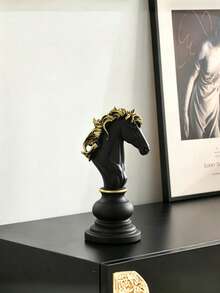 1pc Creative Home Decor International Elephant Resin Figurine Window Ornament Black Chess Piece Decoration - A - View 11