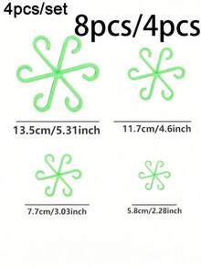 8/4pcs Plant Support Stakes, Climbing Cage, Climbing Frame, Outdoor Potted Plant Support, Indoor Flower Stem Fixing Clips, Gardening Tools, Garden Supplies, Bathroom Accessories, Bathroom Decor Accessories, Outdoor Garden Decor, Decorative Style, Party Decor, Autumn Decor, Home Decor, Room Decor, Halloween Decor, Christmas Home Decor, Back To School, Mini Gadgets - One Size Fits All - View 4