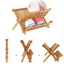 Dish Rack, Bamboo - Length: 40 Cm,  - Width: 32 Cm,  - Height: 24 Cm. - View 6