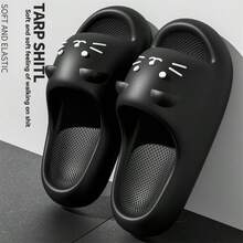 Chinelos Femininos Novos de Verão EVA com Plataforma Grossa de 8cm, Sandálias e Chinelos para Uso Externo, Slides de Salto Alto Impermeáveis e Antiderrapantes para Praia, Uso Interno/Externo, Presente - Chinelos Femininos - Visão 8