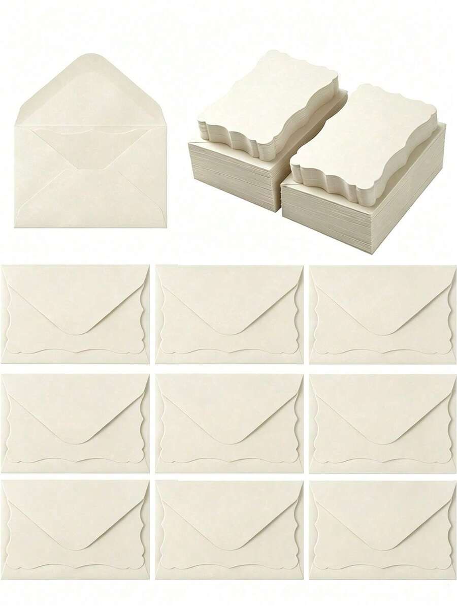 20/10/1pc Mini Blank Message Card & Envelope Set, Small Envelopes With Blank Cards, Creative Handwritten Blessing Card Combination, Beige Vintage Stationery Envelope Set, With Faux Wax Seal Decorative Stickers, Wedding Invitation Envelope & Card Set, Graduation Invitation Card & Envelope Set, Baby Shower Invitation Card & Envelope Combination, Light Luxury Minimalist Paper Stationery Supplies, Handwritten Blessing Message Card Tool Set