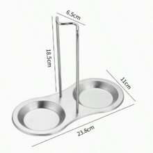 2pcs/1pc Stainless Steel Soup Spoon And Hot Pot Spoon Rack, Western Minimalist Kitchen Strainer Rack Storage Rack, Multi-Functional Utensil Rack, Suitable For Spatula, Soup Spoon Or Tongs, Kitchen Gadgets, Kitchen Supplies, Home Dining, Afternoon Tea, High-End Restaurant Supplies, Can Be Placed On Countertop, Kitchen Spoon Rack, Kitchen Tools, Christmas, Halloween. - Silver - View 10