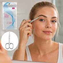 JSS Safety Rounded Point Beauty Scissors Portable Nose Ear Eyebrow Hair Cutter - Small Scissors - View 5