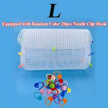 Plastic Woven Mesh Set, Suitable For DIY Handmade Woven Bags, Crochet Bags And Other Woven Materials, Includes Plastic Mesh Hooks - Variant - View 8