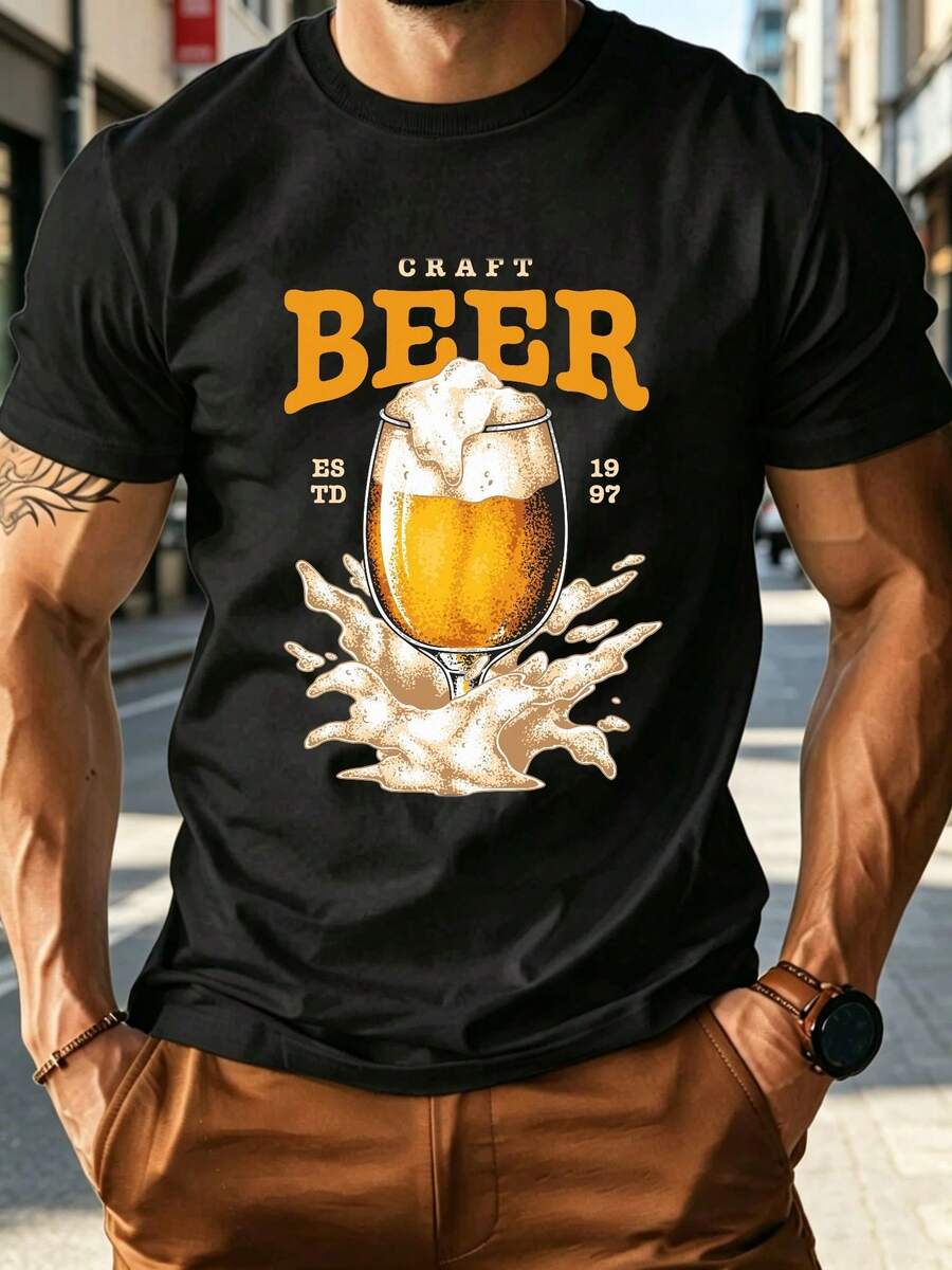 Men T-Shirts - Black - View 1