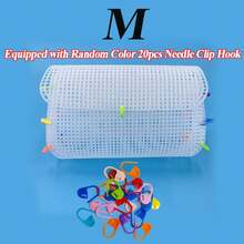 Plastic Woven Mesh Set, Suitable For DIY Handmade Woven Bags, Crochet Bags And Other Woven Materials, Includes Plastic Mesh Hooks - Variant - View 9