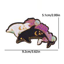 3Pcs Romantic Lover Iron On Patches,Cartoon Animals Embroidered Appliques For Cute Aesthetic Jeans Jackets Backpack Sweet Valentine DIY Clothing Decoration - Multicolor - View 5