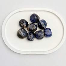 10/20/50/100/200/300/500/1000/2000g/袋 天然滾筒寶石與混色水晶散裝－多種滾筒拋光寶石原石，適合居家裝飾 - 彩色 - 查看 27