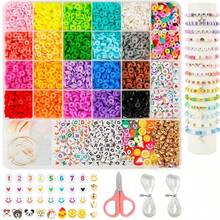 1 Set Polymer Clay Soft Clay Jewelry Making Kit, For Handmade DIY Crafts, Bracelets, Necklaces, Earrings, Bag Charms, Keychain Making (Random Color) - Multicolor - View 10
