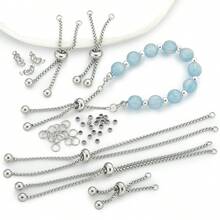 102pcs Stainless Steel Extension Chain Connector Set, Includes 2pcs ...