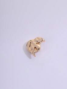 1 Pc Fashion Multi-Shaped Gold Women's Cufflinks And Decorative Clothing Buttons, Suitable For Daily And Festival Wear, Gifts For Friends - Gold - View 9